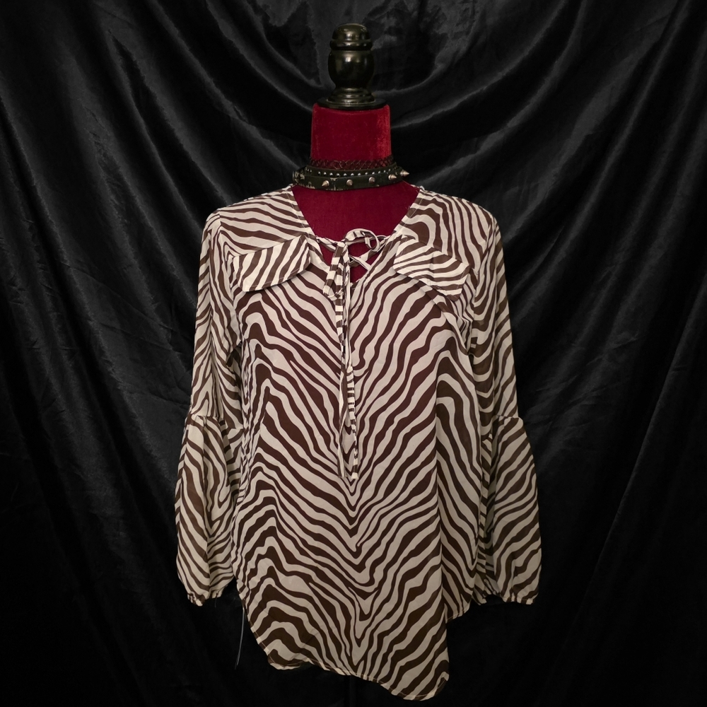 Zebra Print Women's Top